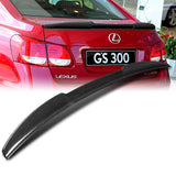 V-Style Rear Trunk Lip Duckbill Spoiler Wing For 2006-2011 Lexus GS-Series -Real Carbon Fiber