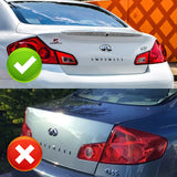 Sport-Style Rear Trunk Lip Spoiler Wing For 2007-2013 Infiniti G25 G37 4-DR / Sedan -Real Carbon Fiber