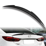 V-Style Rear Trunk Lip Duckbill Spoiler Wing For 2014-2017 Mazda 6 -Real Carbon Fiber