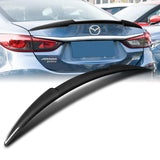 V-Style Rear Trunk Lip Duckbill Spoiler Wing For 2014-2017 Mazda 6 -Real Carbon Fiber