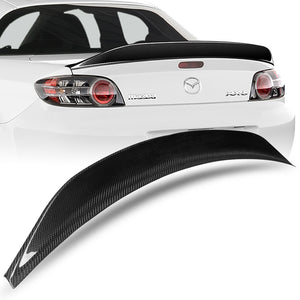 STP-Style Rear Trunk Lip Duckbill Spoiler Wing For 2004-2011 Mazda RX-8 RX8 -Real Carbon Fiber