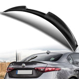 Quadrifoglio Style Rear Trunk Lip Spoiler Wing For 2017-2023 Alfa Romeo Giulia -Real Carbon Fiber