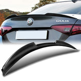 Quadrifoglio Style Rear Trunk Lip Spoiler Wing For 2017-2023 Alfa Romeo Giulia -Real Carbon Fiber