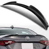 Quadrifoglio Style Rear Trunk Lip Spoiler Wing For 2017-2023 Alfa Romeo Giulia -Real Carbon Fiber