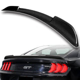 H-Style Rear Trunk Lip Spoiler Wing For 2015-2022 Ford Mustang Coupe 2-DR -Real Carbon Fiber