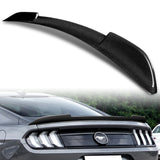 H-Style Rear Trunk Lip Spoiler Wing For 2015-2022 Ford Mustang Coupe 2-DR -Real Carbon Fiber