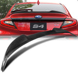 V-Style Rear Trunk Lip Duckbill Spoiler Wing For 2022-2024 Subaru WRX Sedan -Real Carbon Fiber