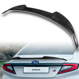 V-Style Rear Trunk Lip Duckbill Spoiler Wing For 2022-2024 Subaru WRX Sedan -Real Carbon Fiber