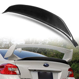 ST-Style Rear Trunk Lip Duckbill Spoiler Wing For 2015-2021 Subaru WRX STI Sedan -Real Carbon Fiber