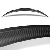 V-Style Rear Trunk Lip Spoiler Wing For 2012-2024 Tesla Model S -Matte Carbon Fiber