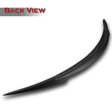 V-Style Rear Trunk Lip Spoiler Wing For 2012-2024 Tesla Model S -Matte Carbon Fiber