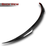 V-Style Rear Trunk Lip Spoiler Wing For 2020-2024 Tesla Model Y -Real Carbon Fiber