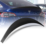 VIP-Style Rear Trunk Lip Duckbill Spoiler Wing For 2020-2024 Tesla Model Y -Matte Carbon Fiber