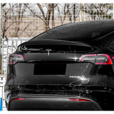 VIP-Style Rear Trunk Lip Duckbill Spoiler Wing For 2020-2024 Tesla Model Y -Matte Carbon Fiber