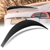 VIP-Style Rear Trunk Lip Duckbill Spoiler Wing For 2020-2024 Tesla Model Y -Matte Carbon Fiber