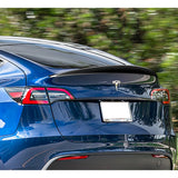 VIP-Style Rear Trunk Lip Duckbill Spoiler Wing For 2020-2024 Tesla Model Y -Real Carbon Fiber