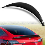 VIP-Style Rear Trunk Lip Duckbill Spoiler Wing For 2020-2024 Tesla Model Y -Real Carbon Fiber