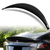 VIP-Style Rear Trunk Lip Duckbill Spoiler Wing For 2020-2024 Tesla Model Y -Real Carbon Fiber