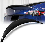 VIP-Style Rear Trunk Lip Duckbill Spoiler Wing For 2020-2024 Tesla Model Y -Real Carbon Fiber