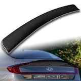 OE-Style Rear Trunk Lip Spoiler Wing For 2020-2023 Hyundai Sonata -Real Carbon Fiber