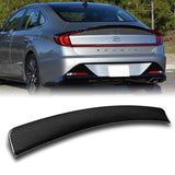 OE-Style Rear Trunk Lip Spoiler Wing For 2020-2023 Hyundai Sonata -Real Carbon Fiber