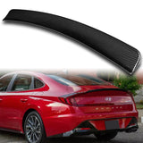 OE-Style Rear Trunk Lip Spoiler Wing For 2020-2023 Hyundai Sonata -Real Carbon Fiber