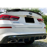 V-Style Rear Trunk Lip Duckbill Spoiler Wing For 2016-2020 Kia Optima K5 -Real Carbon Fiber