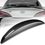 OE-Style Rear Trunk Lip Duckbill Spoiler Wing For 2010-2016 Hyundai Genesis Coupe 2-DR -Real Carbon Fiber