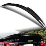 STP-Style Rear Trunk Lip Spoiler Wing For 2016-2024 Chevrolet Malibu Sedan 4-DR -Real Carbon Fiber