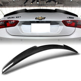 STP-Style Rear Trunk Lip Spoiler Wing For 2016-2024 Chevrolet Malibu Sedan 4-DR -Real Carbon Fiber