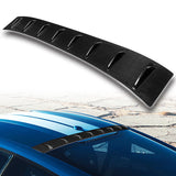 Real Carbon Fiber Rear Roof Vortex Generator Spoiler Wing For 2015-2023 Ford Mustang Coupe -Shark Fin Style