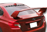 Real Carbon Fiber Rear Roof Spoiler Wing For 2015-2021 Subaru WRX STI Impreza 4-DR / Sedan -Shark Fin Style