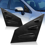 For 2015 - 2021 Subaru WRX STI 4-DR/Sedan ABS Side Window Louvers Scoop Sun Shade Covers Vent -Carbon Fiber Look