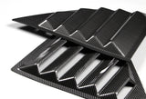 For 2008 - 2023 Dodge Challenger ABS Side Window Louvers Scoop Sun Shade Covers Vent -Carbon Fiber Look