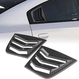 For 2011 - 2021 Dodge Charger ABS Side Window Louvers Scoop Sun Shade Covers Vent -Carbon Fiber Look