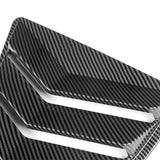 For 2010 - 2015 Chevrolet Camaro ABS Side Window Louvers Scoop Sun Shade Covers Vent -Carbon Fiber Look