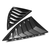 For 2010 - 2015 Chevrolet Camaro ABS Side Window Louvers Scoop Sun Shade Covers Vent -Black