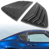 For 2017 - 2024 Mazda MX-5 Miata ABS Side Window Louvers Scoop Sun Shade Covers Vent -Black