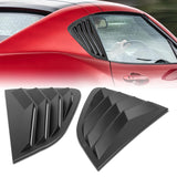 For 2017 - 2024 Mazda MX-5 Miata ABS Side Window Louvers Scoop Sun Shade Covers Vent -Black