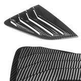 For 2017 - 2024 Mazda MX-5 Miata ABS Side Window Louvers Scoop Sun Shade Covers Vent -Carbon Fiber Look