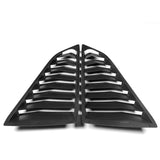 For 2014 - 2019 Chevrolet Corvette C7 ABS Side Window Louvers Scoop Sun Shade Covers Vent -Black