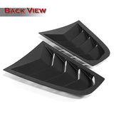 For 2003 - 2008 Nissan 350Z ABS Side Window Louvers Scoop Sun Shade Covers Vent -Black