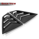 For 2009 - 2020 Nissan 370Z ABS Side Window Louvers Scoop Sun Shade Covers Vent -Black