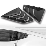 For 2009 - 2020 Nissan 370Z ABS Side Window Louvers Scoop Sun Shade Covers Vent -Black