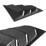 For 2009 - 2020 Nissan 370Z ABS Side Window Louvers Scoop Sun Shade Covers Vent -Carbon Fiber Look