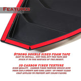 For 2009 - 2020 Nissan 370Z ABS Side Window Louvers Scoop Sun Shade Covers Vent -Carbon Fiber Look