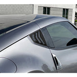 For 2009 - 2020 Nissan 370Z ABS Side Window Louvers Scoop Sun Shade Covers Vent -Carbon Fiber Look