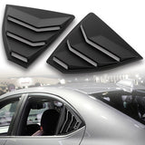 For 2022 - 2024 Subaru WRX 4-DR/Sedan ABS Side Window Louvers Scoop Sun Shade Covers Vent -Black