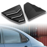 For 2022 - 2024 Subaru WRX 4-DR/Sedan ABS Side Window Louvers Scoop Sun Shade Covers Vent -Black