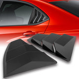 For 2022 - 2024 Subaru WRX 4-DR/Sedan ABS Side Window Louvers Scoop Sun Shade Covers Vent -Black